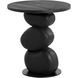 Paplo 21 X 19 inch Black End Table
